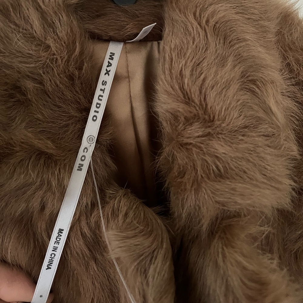 Max Studio Genuine Goat Fur Coat - XS - Picture 7 of 9